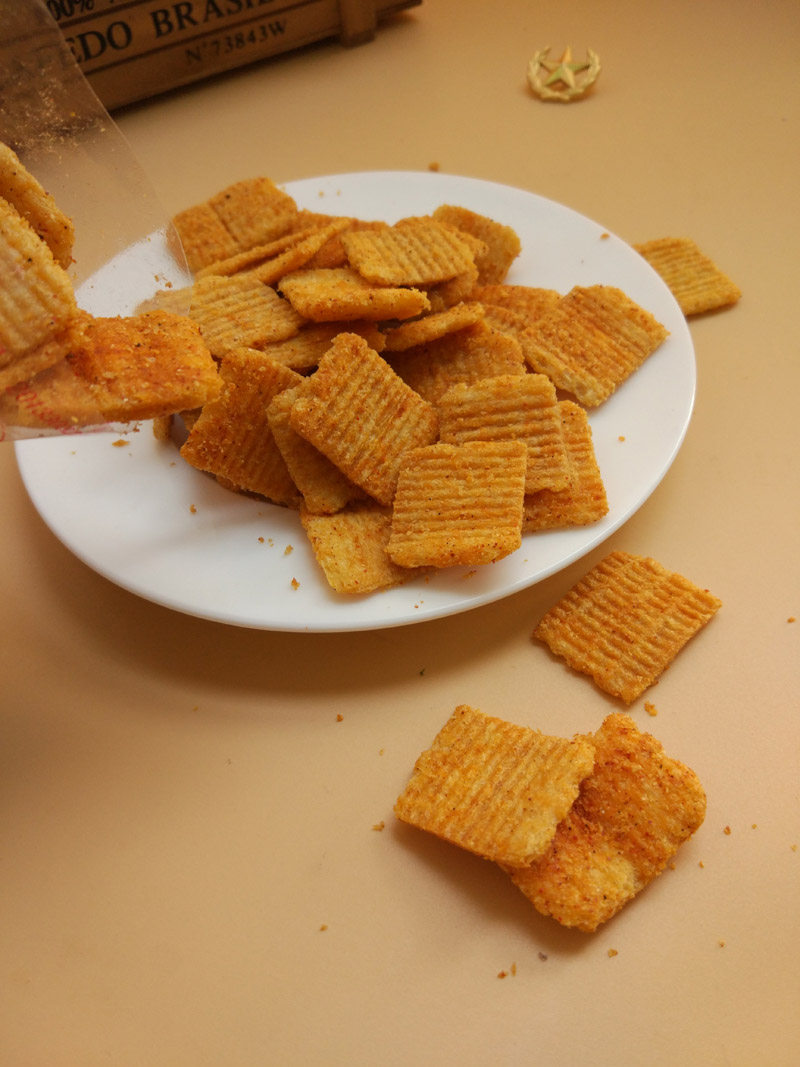 卡奇小米豆香锅巴板栗粗粮锅巴280g*5袋零食休闲酷辣火鸡锅巴包邮