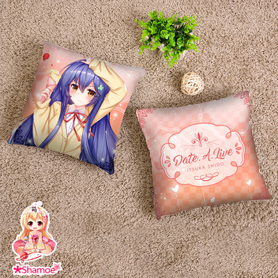 尚萌原创傻萌 约会大作战 五河士织 动漫周边长条睡觉抱枕枕套