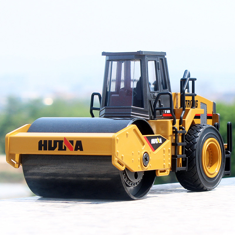 仿真金属儿童压路机男孩玩具工程车压土车铺路平地机惯性
