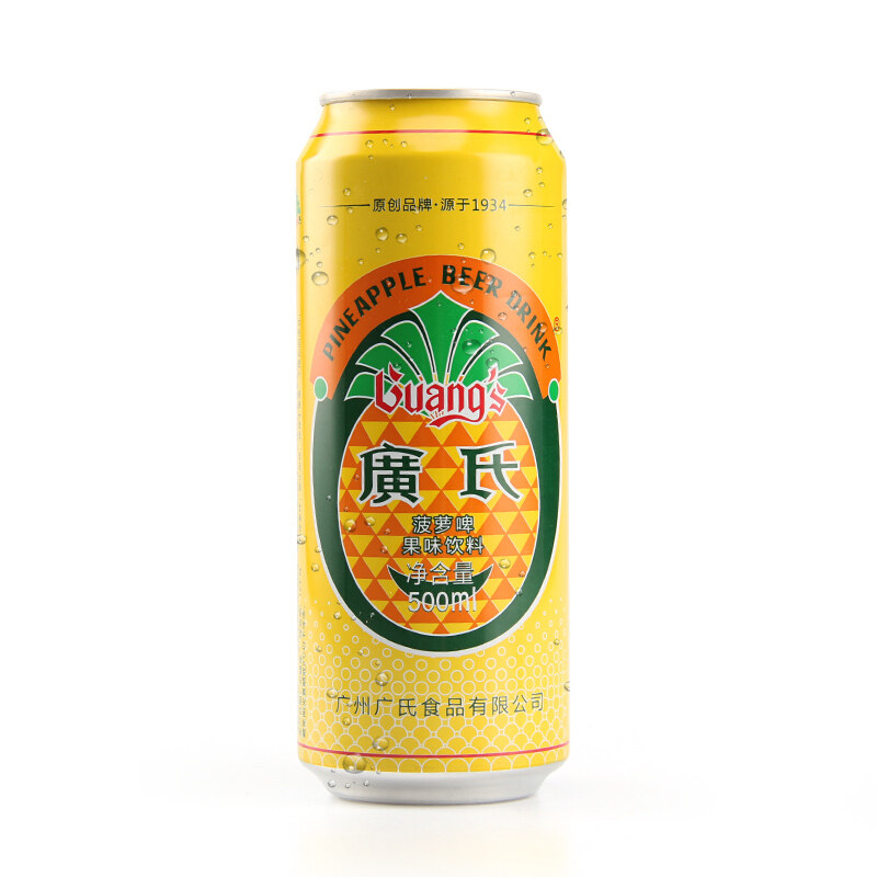 包邮广菠萝果味饮料500ml12听罐装啤酒整箱装不果味