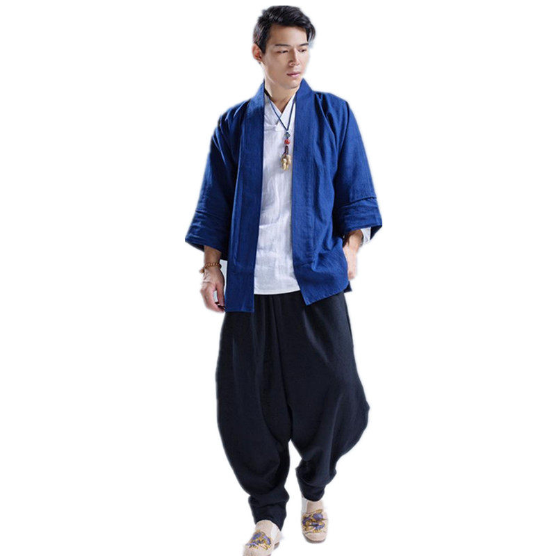 宽松加绒大裆垮裤男潮牌中国风秋冬民族男裤休闲裤