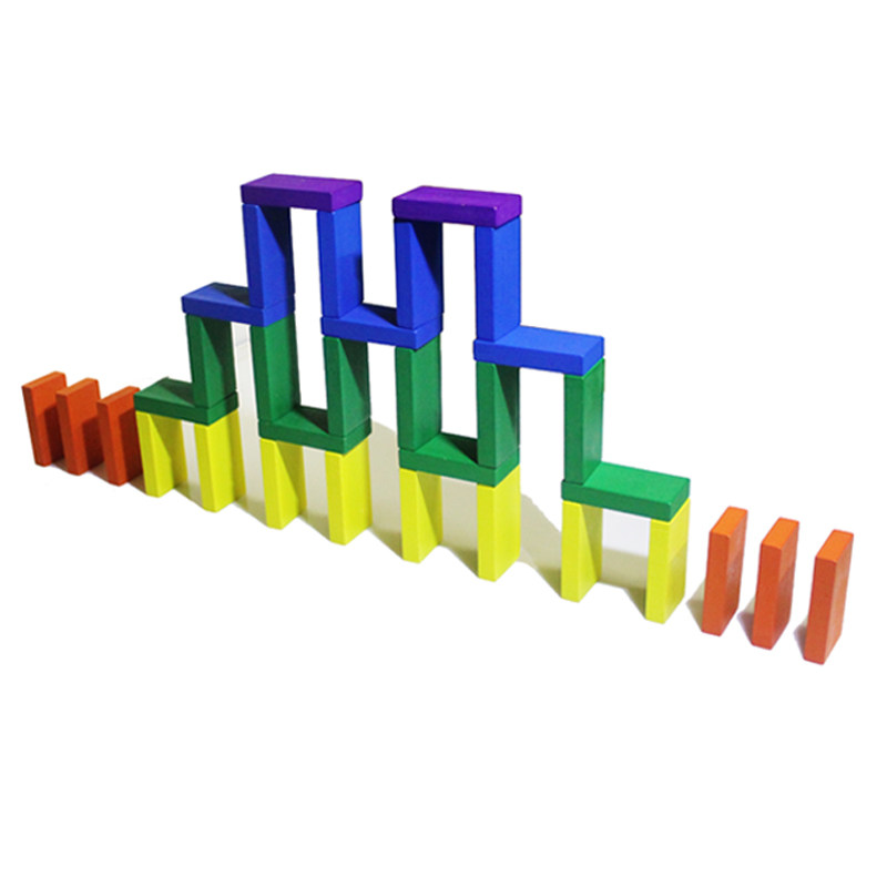 多米诺骨牌特大特大号号儿童益智力玩具1000片智力动脑专业多米诺骨牌