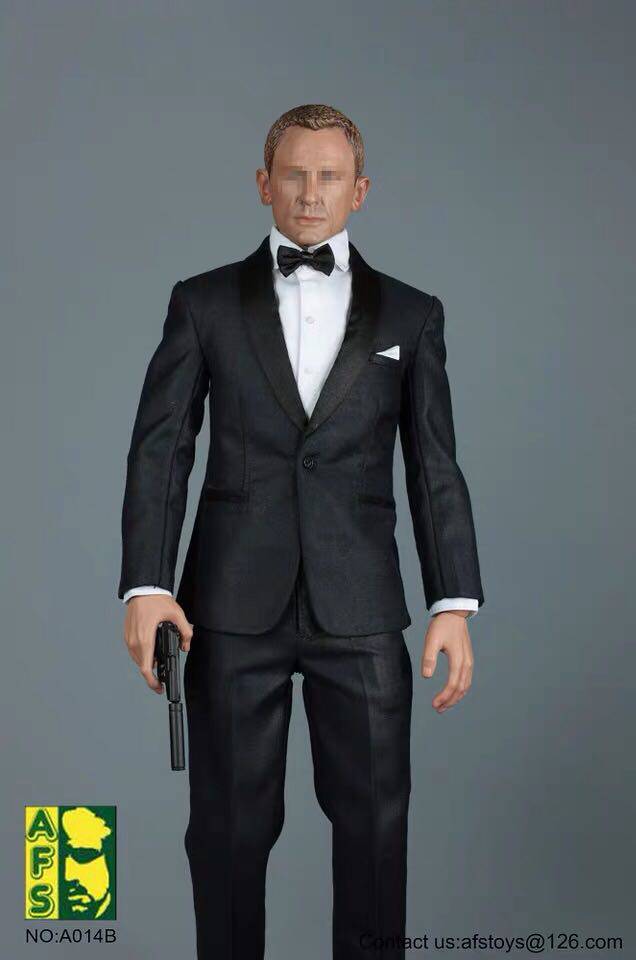 afsa014詹姆斯邦德英国皇家特工礼服套装两色兵人专区