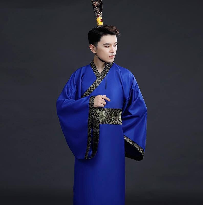 衣服戏服长发秦汉少侠秦朝战国时期汉服男古装民族服装