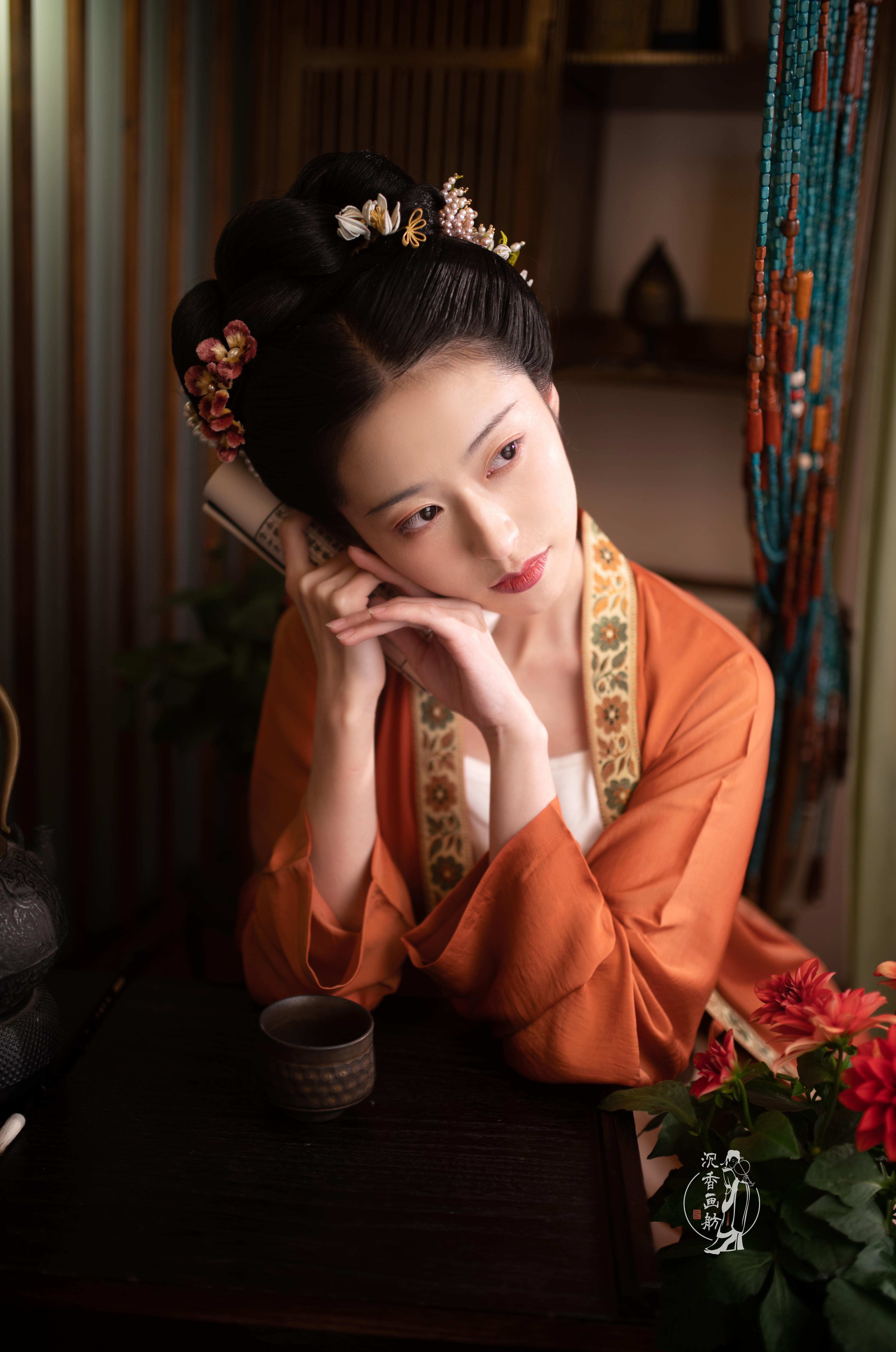 现货闲庭新妆褙子两件件套汉族传统服饰显瘦民族服装