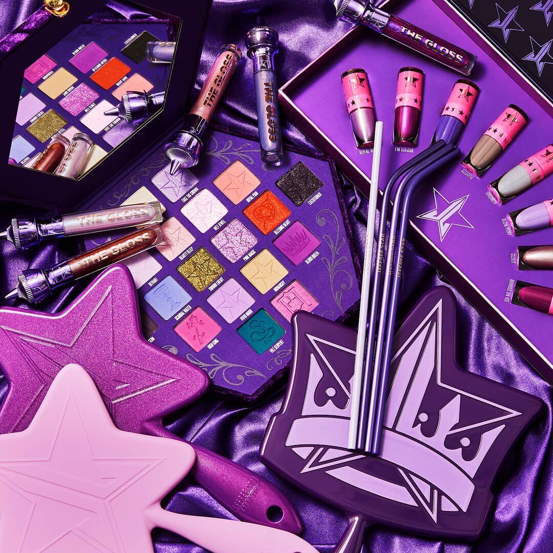 现货jeffreestar紫色欲望bloodlust眼影闪亮唇釉眼影