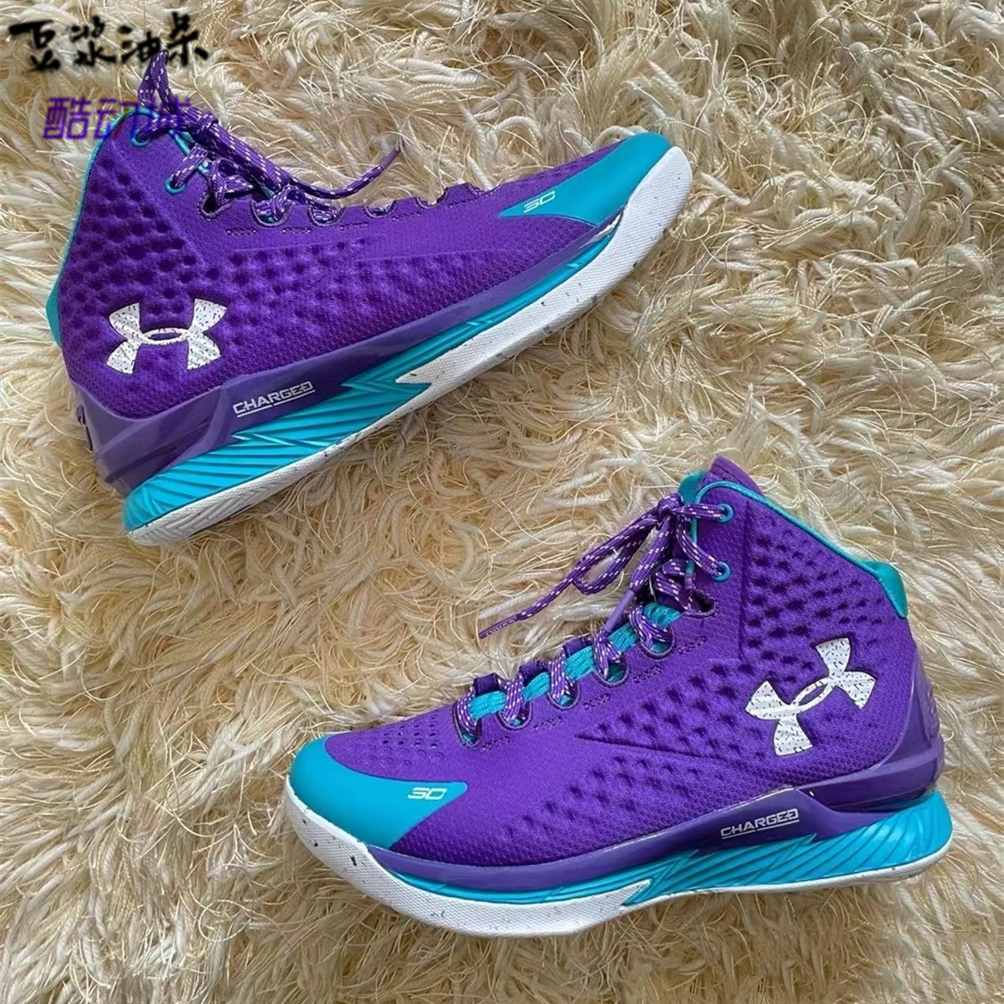 安德玛ua库里curry复刻男子中帮实战篮球球鞋篮球鞋