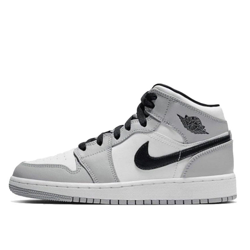 airjordanmidaj1中帮伯爵烟灰黑白黑白灰灰白运动休闲鞋