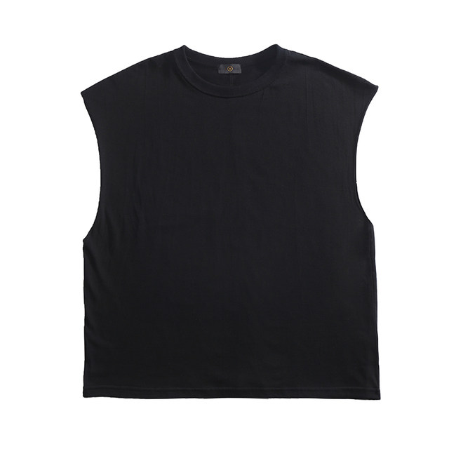 Summer sports T-shirt breathable loose cotton elastic fitness vest men's casual fitness clothes sleeveless Summer sports T-shirt breathable loose cotton elastic fitness vest men's casual fitness clothes sleeveless