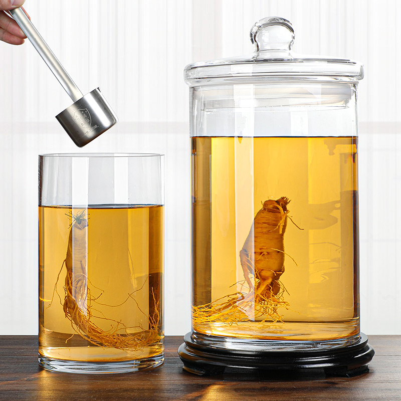 酒瓶泡酒玻璃瓶细长长型人参鹿鞭酒罐标本展示泡酒瓶