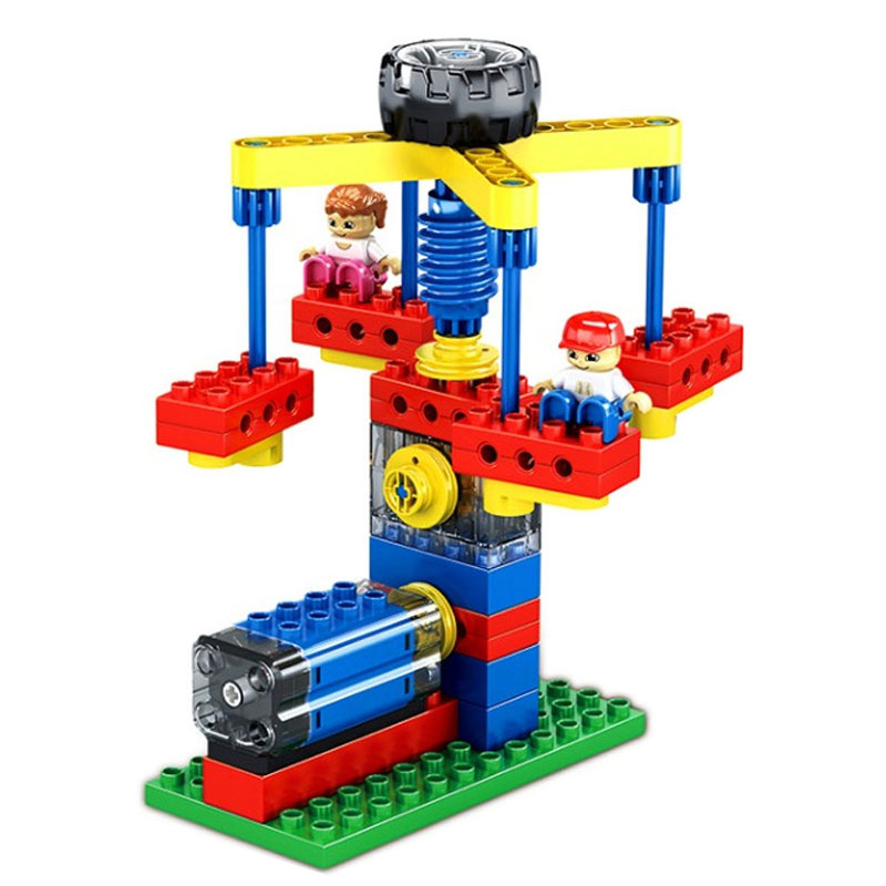 电动开智kj35010颗粒动点编程拼装玩具机械马达塑料积木