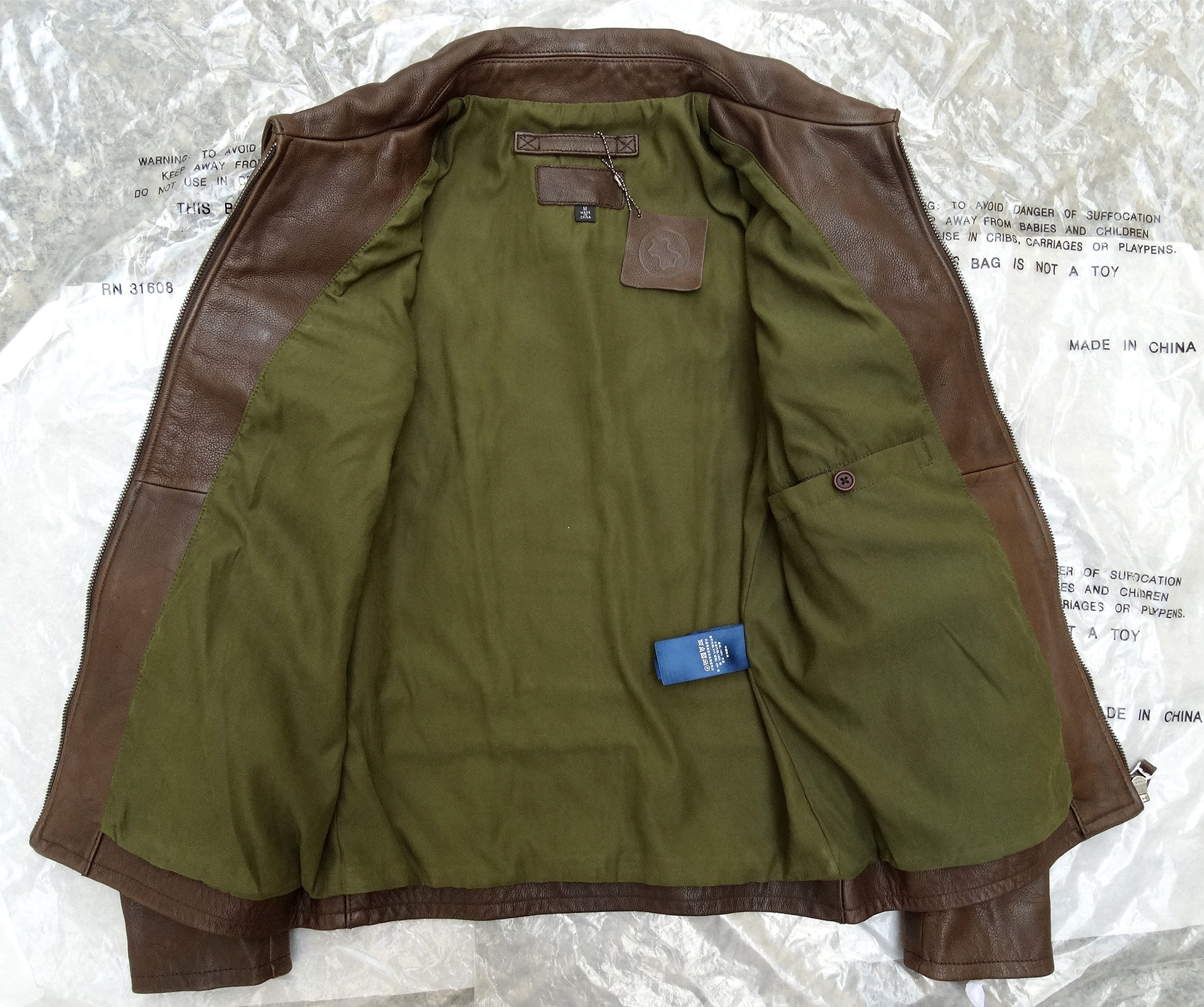 硬汉气质60年代机车夹克意大利植物鞣制牛皮复古皮衣