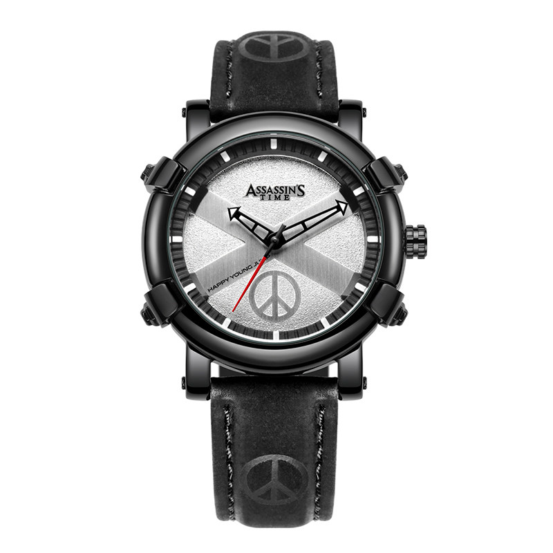 time新概念手表时间刺客和平主义者手表创意运动个性assassin