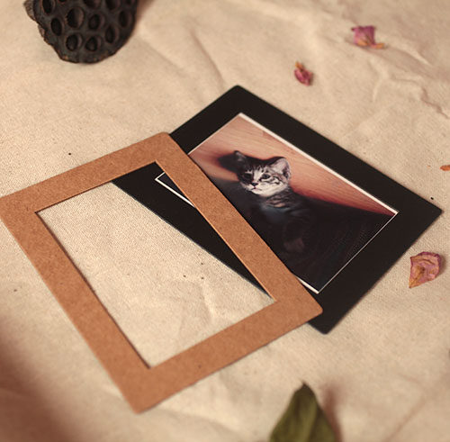 纸质相框相册diy牛皮纸装饰复古创意相片拼图相册