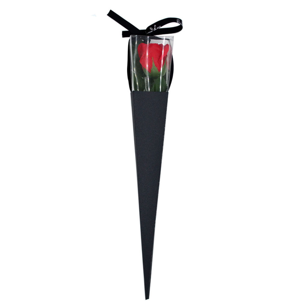 pvc三角单只鲜花包装花束丝带单支玫瑰康乃馨其他