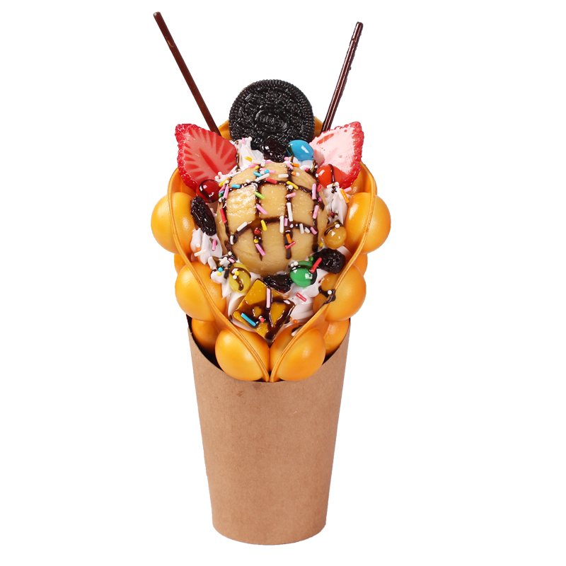 仿真食品鸡蛋模型港式蛋仔冰淇淋样品仿真水果