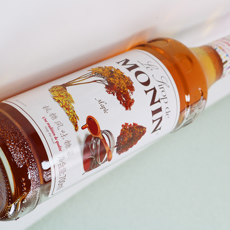 莫林monin枫糖风味糖浆玻璃玻璃瓶瓶装700ml咖啡糖浆