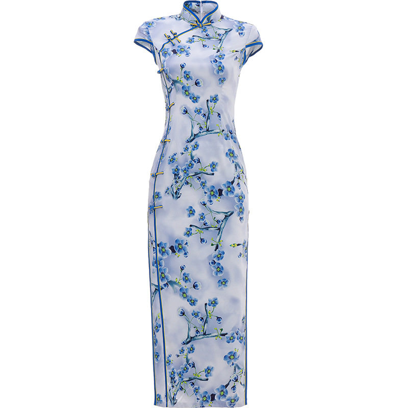 苏派走秀国风版中改良年轻真丝新年轻2022优雅旗袍