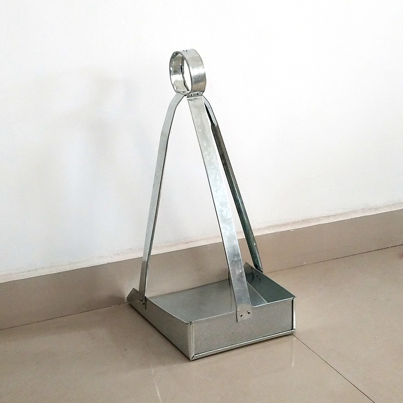 垃圾簸箕单个家用铁皮不锈钢手持老式铁环环卫簸箕