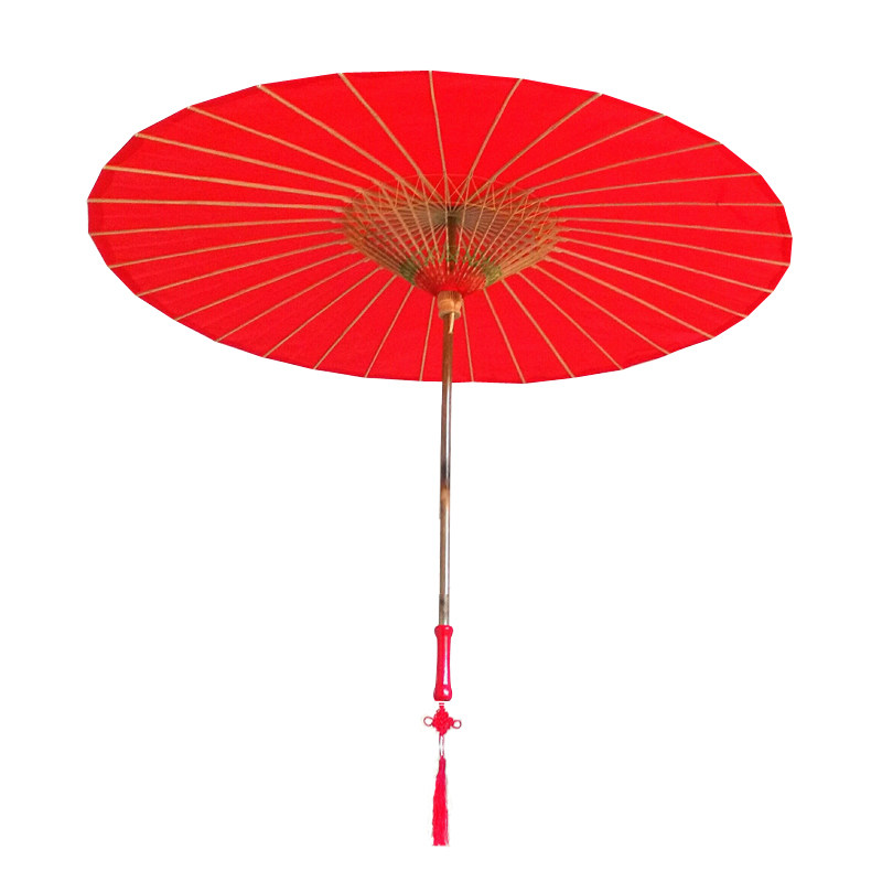 手工新娘大纯红竹伞油纸伞蕾丝中式结婚礼摄影工艺伞