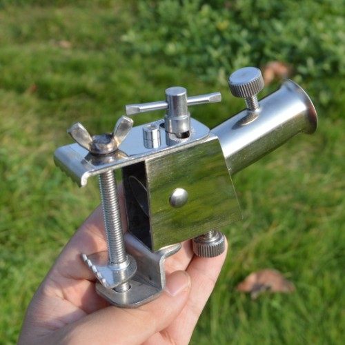 钓台配件钓台卡沿滑动炮台架 钓台万向炮台架 前挂卡边滑动炮台架