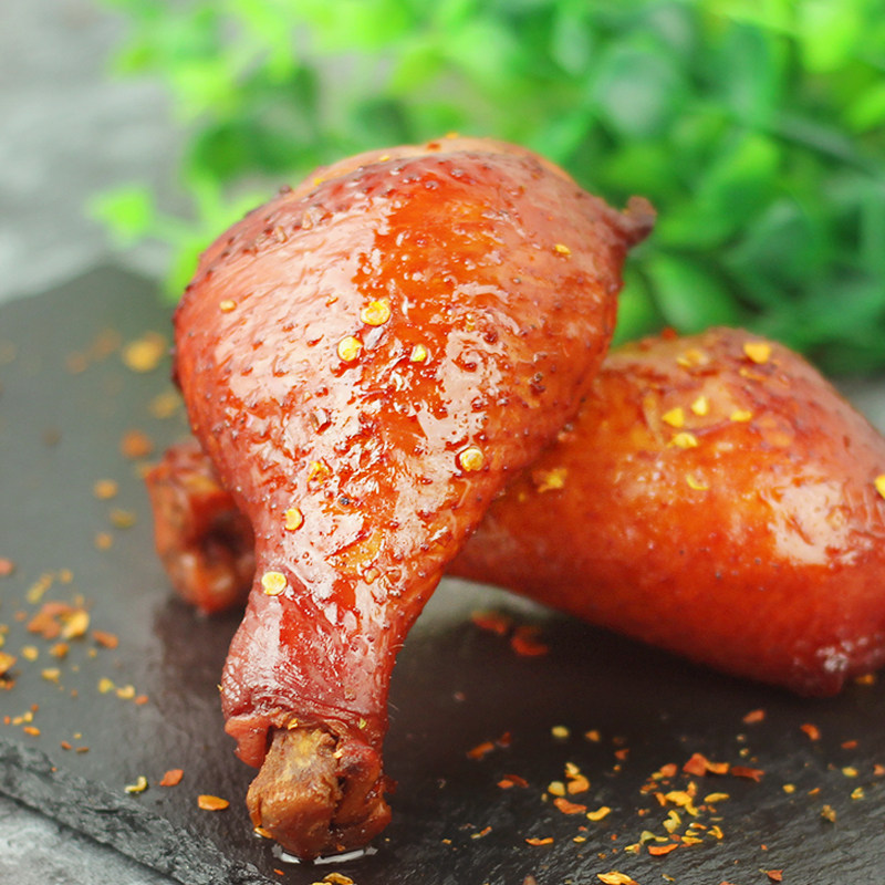 鸡腿双汇烤鸡55g蜜汁小鸡香辣即食卤味熟食鸡肉零食