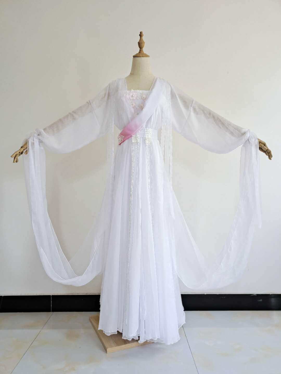 新款白素贞鞠婧祎同款汉服白色仙女服装汉服