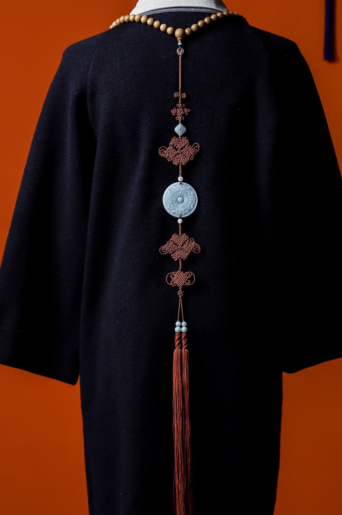 定制加长流苏主法背云穗子玉石方丈念珠挂珠佛教工艺品