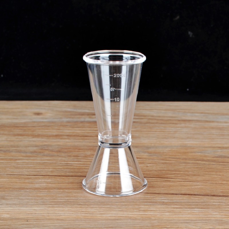 奶茶20cc毫升刻度oz酒杯量杯茶店双头盎司杯子