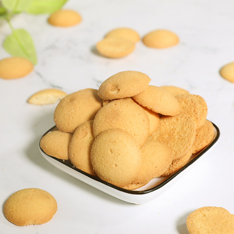 韩国进口 味觉诱惑鸡蛋饼干 原味蛋圆饼干鸡蛋小圆饼干零食180g*2