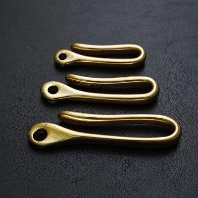 【粤发五金】 sku款 精致日版 纯铜钥匙扣 复古u型钩 好品质!