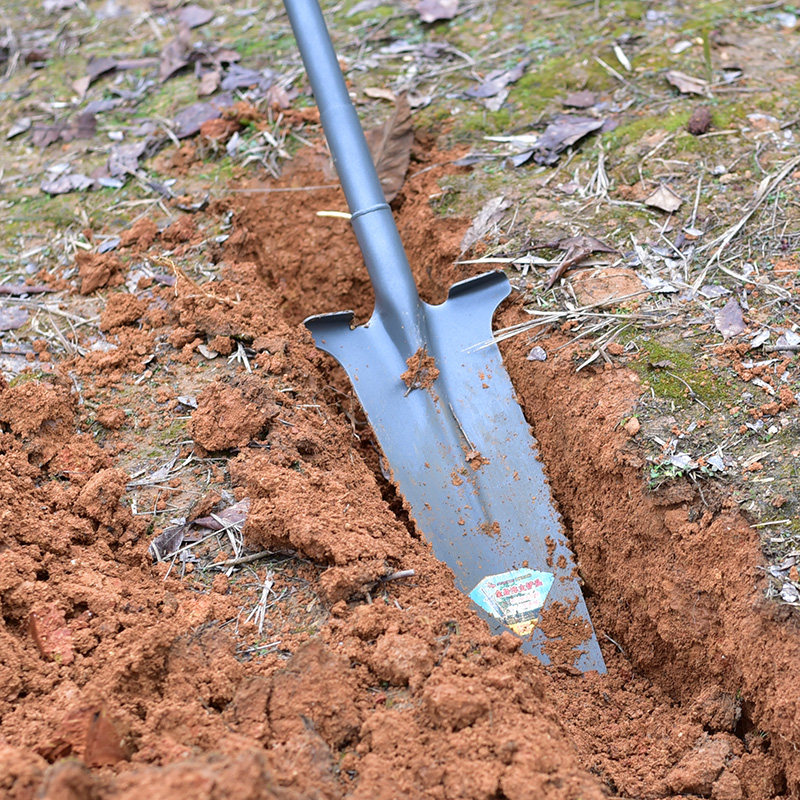 户外锰钢园艺挖树铲起苗器铲子农用挖土挖沟挖坑神器铁锹全钢铁铲