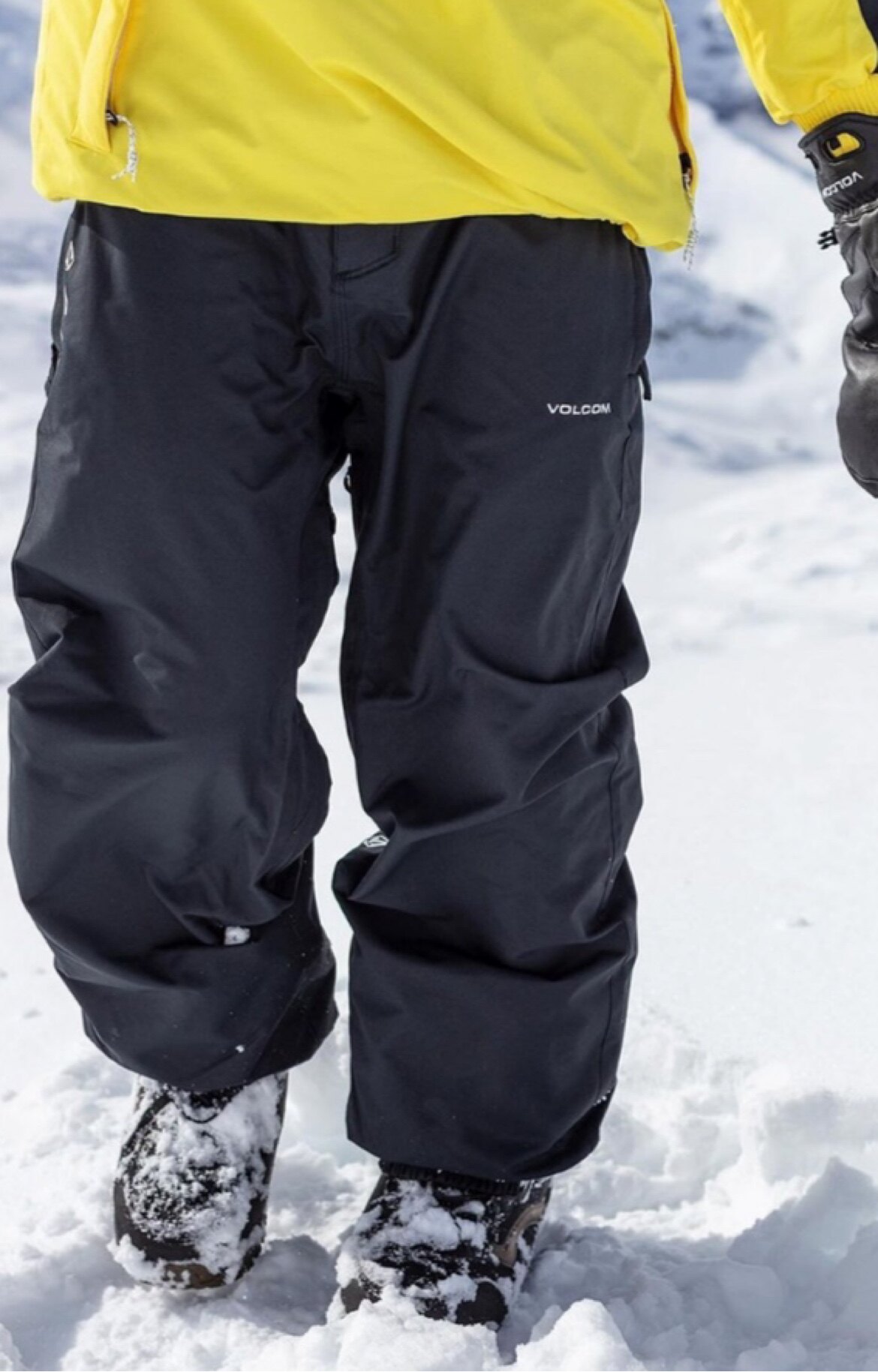 w22新品volcom美国单板滑雪防水透气耐磨黑色滑雪裤