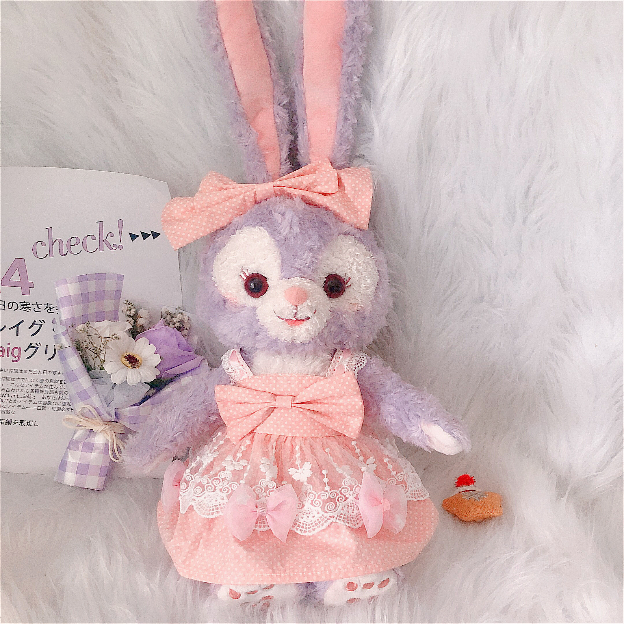 星黛露公仔骨架兔子毛绒玩具史黛拉兔迪士尼玩偶女生闺蜜生日礼物