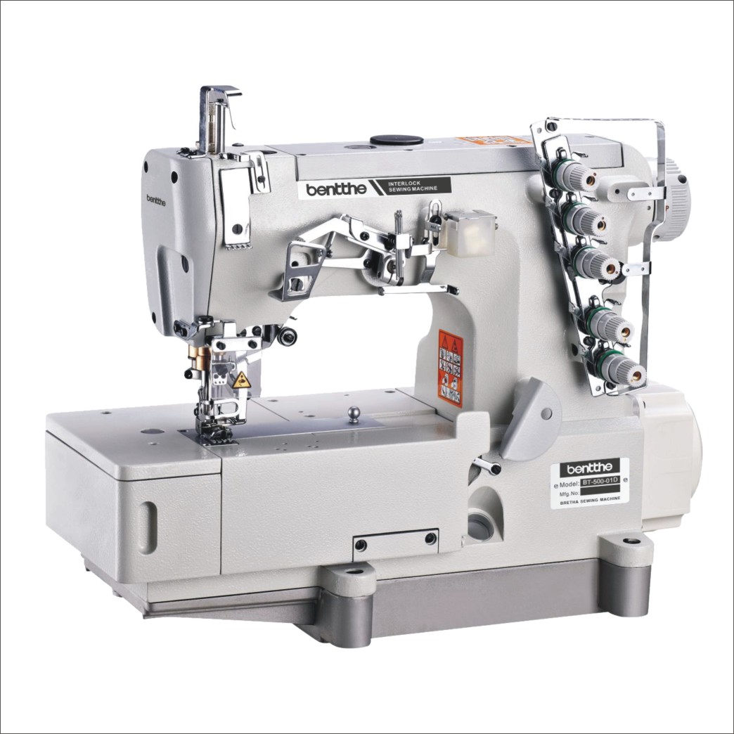 本特兄弟500大方头三针五线砍车冚车领口下摆绷缝机工业缝纫机