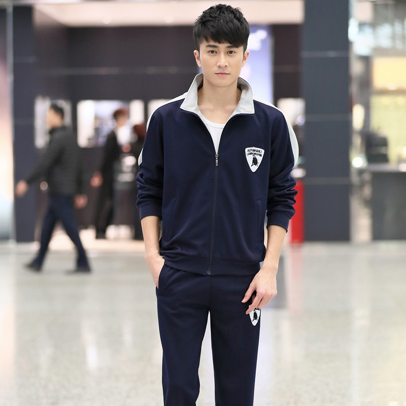 清仓运动套装男士春秋款情侣运动服休闲跑步套装长袖长裤两件套