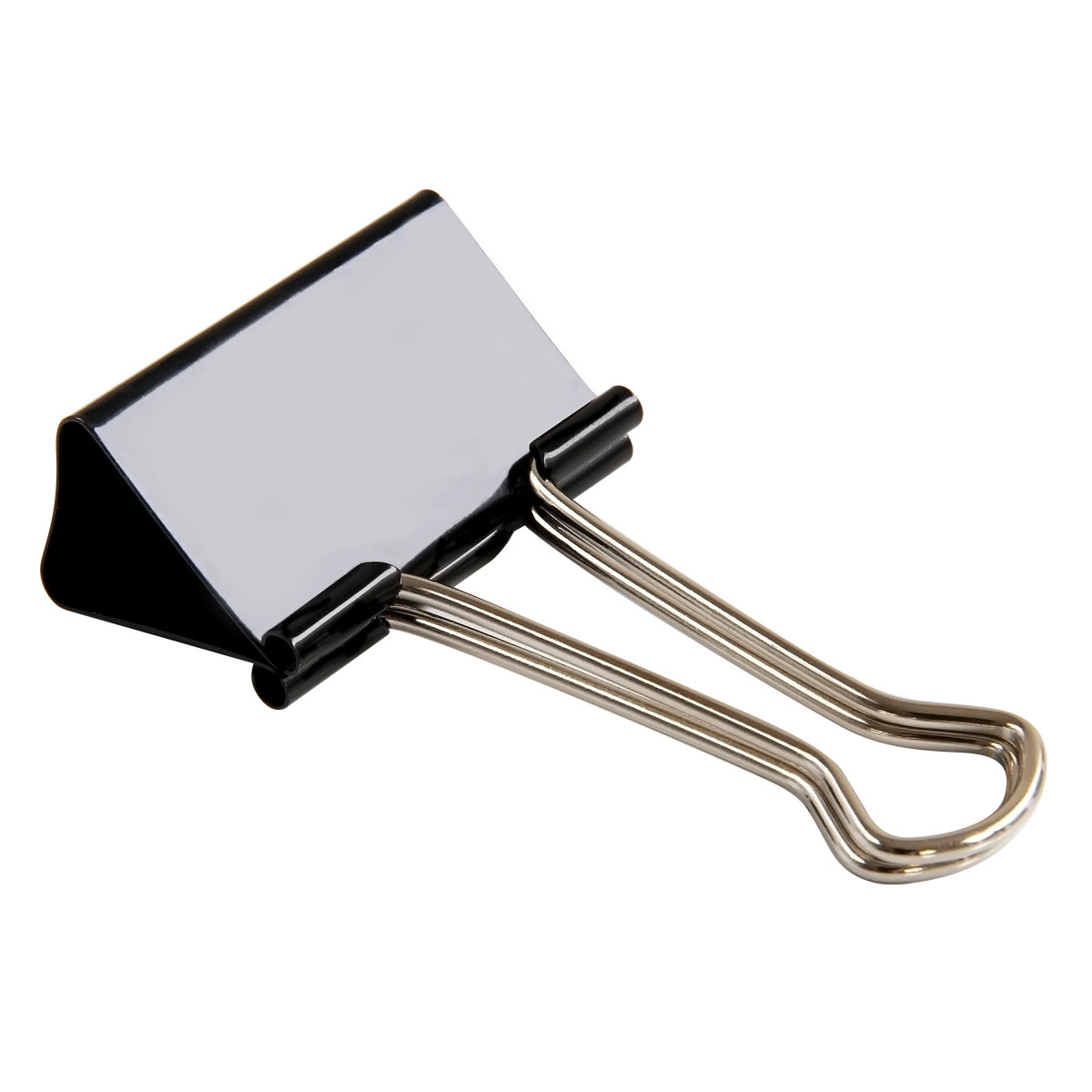 得力9541黑色长尾大号票夹燕尾票据50mm夹子票夹