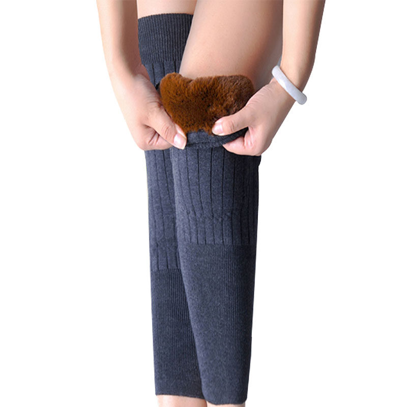 加长护膝保暖加厚加绒老寒腿膝盖男女士加肥加大关节老人专用护漆