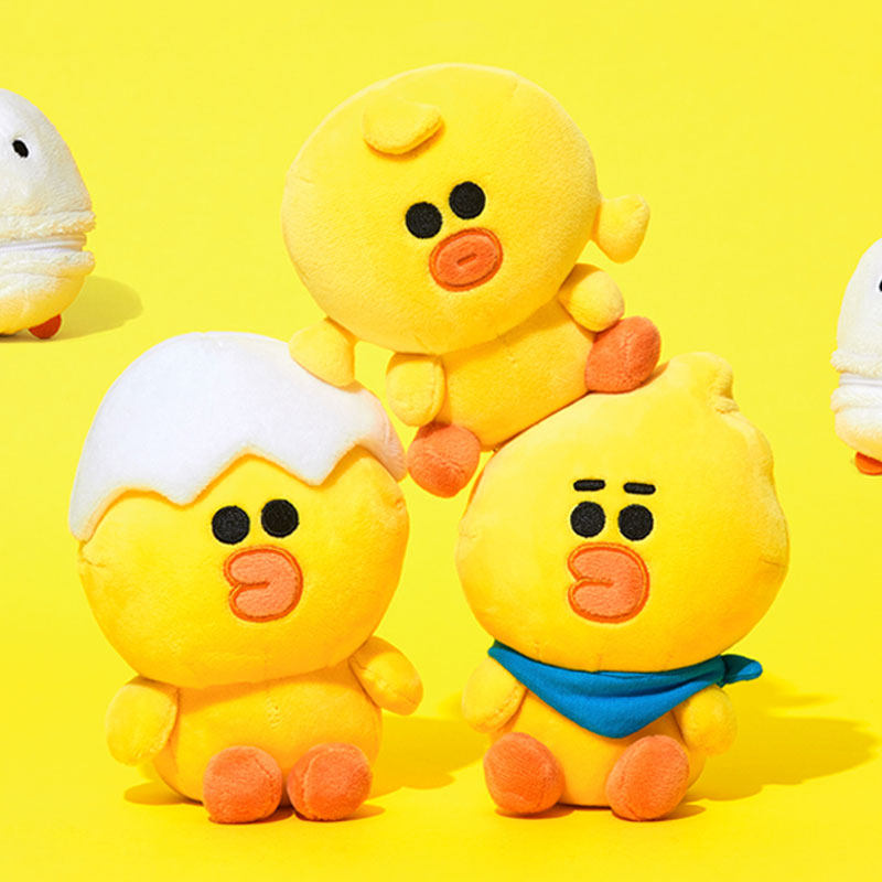 韩国linefriends莎莉宝宝毛绒公仔娃娃卡通汽车毛绒