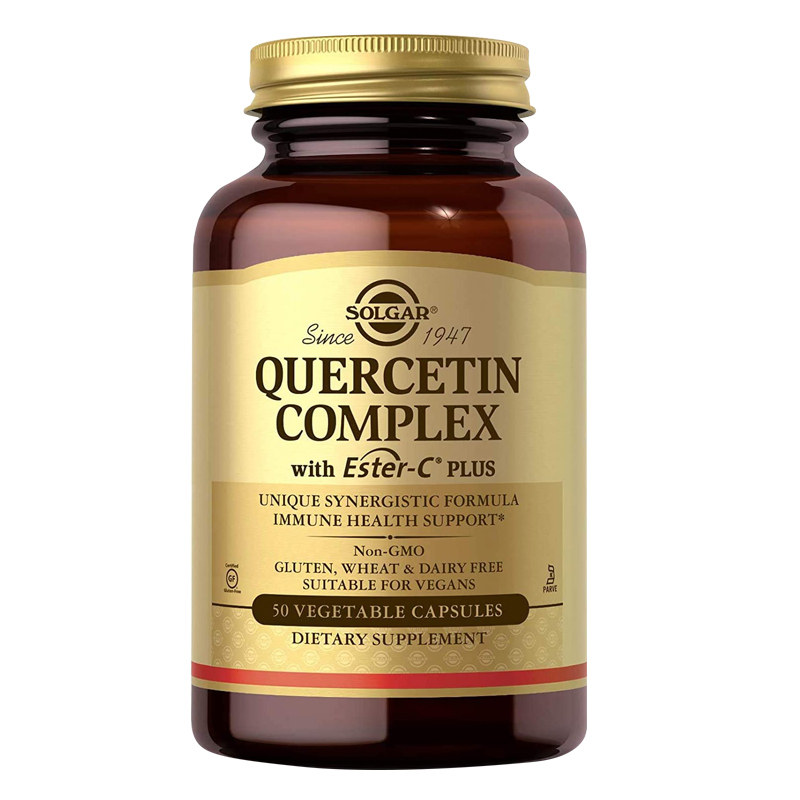 solgar美国进口复合槲皮菠萝蛋白酶肺部保健保健品槲皮素