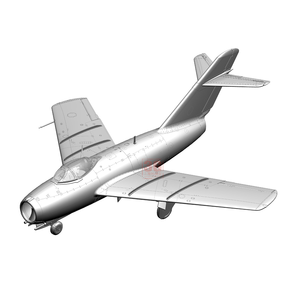 3g模型 威骏拼装飞机 fb4013 4014 米格mig-15 bis/mig-15 战斗机