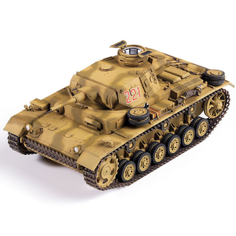 3g模型爱德美拼装战车13531三号坦克ausf.j北非坦克
