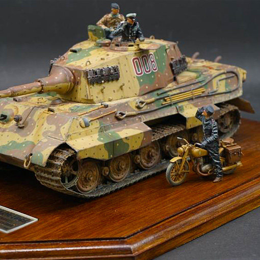 3g模型田宫拼装战车35252虎王重型坦克坦克