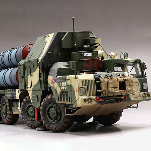3g 小号手模型 01038 俄罗斯 5p85s s-300pmu 导弹发射车 萨姆10