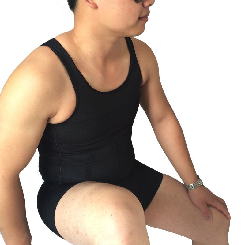 男士束胸收腹背心塑身定型紧身衣束腰隐形大码塑身上衣