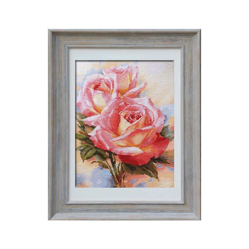 法国dmc十字绣套件植物花卉客厅卧室精准印花十字绣套件