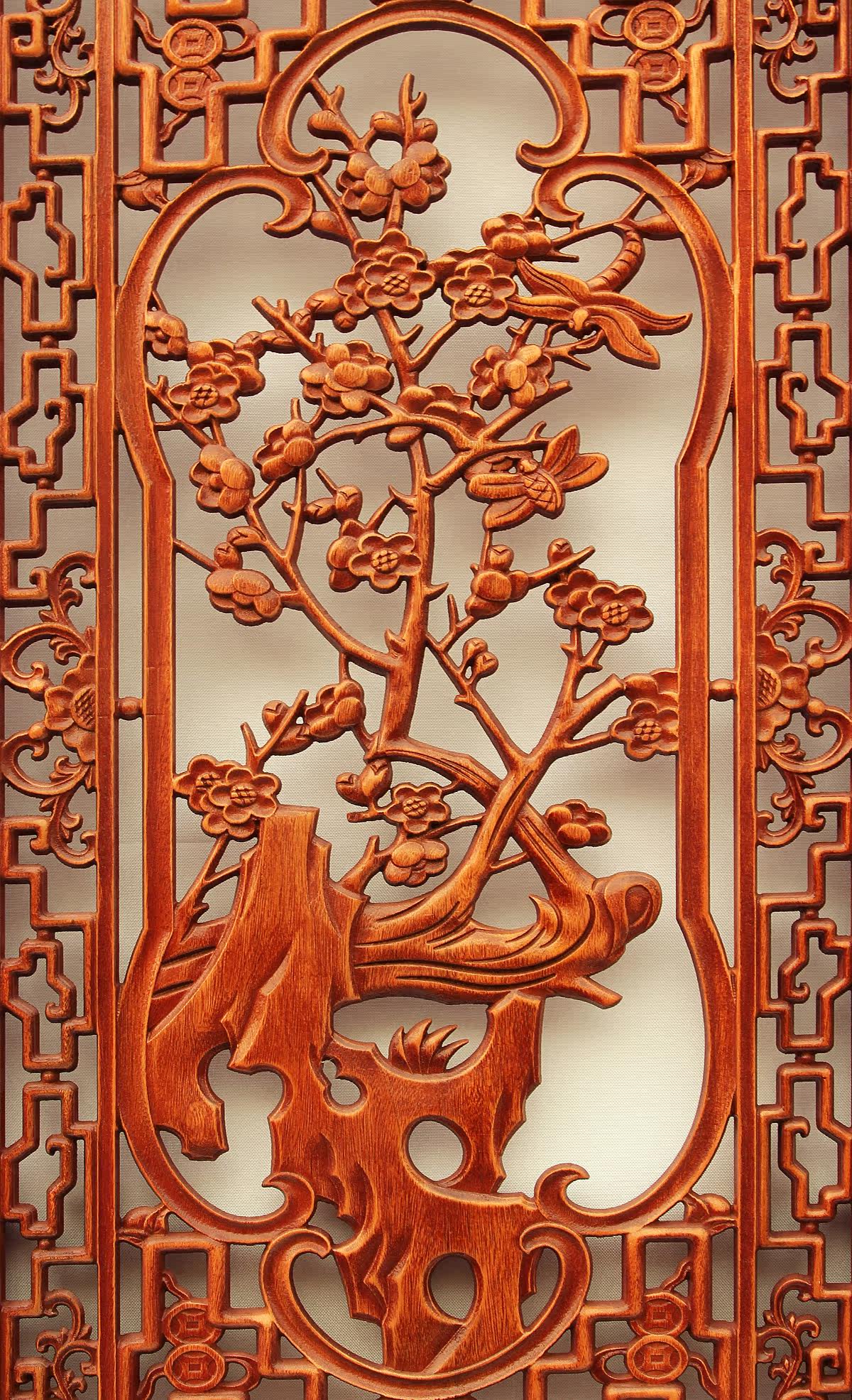 东阳木雕屏风隔断折屏客厅卧室玄关中式复古实木折叠移动住宅家具