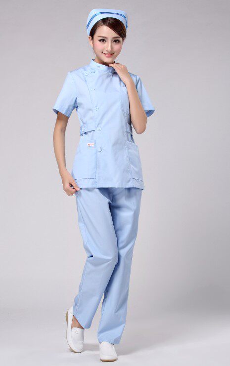 悦兰兰心小褂夏装短袖分体套装icu护士nx24医护制服