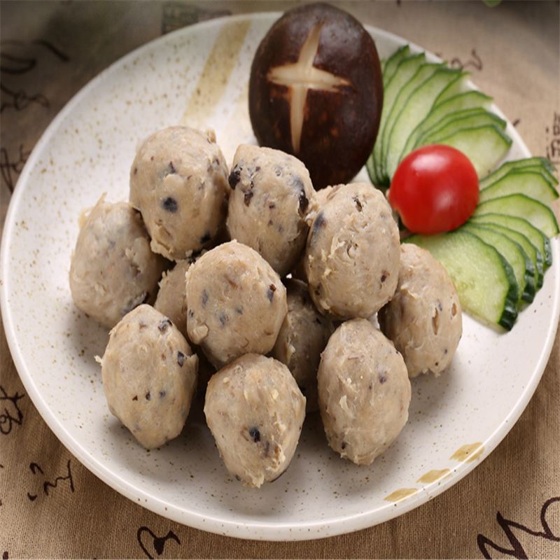 包邮台湾风味新竹贡丸香菇贡丸包心贡丸黑轮福州酱菜