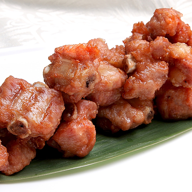 蒜香小排400g酒店半成品特色油炸猪排排骨粒炸半成品肉类